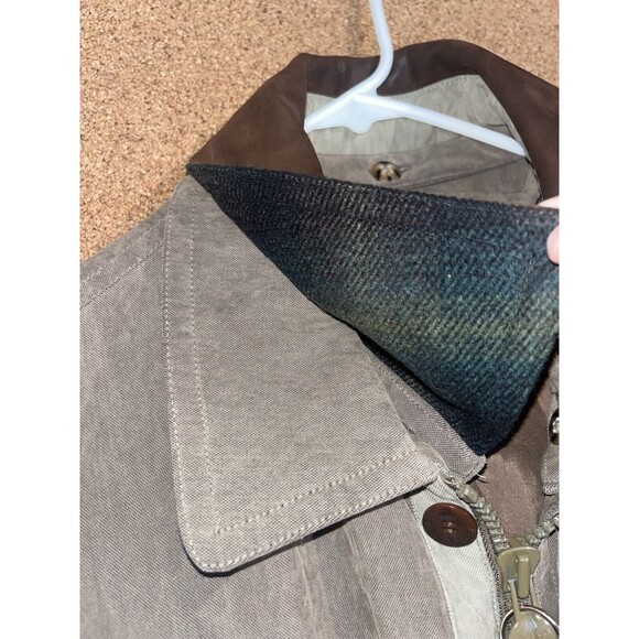 Rainforest Mens Brown Zip Up Removable Liner Down Winter Jacket Nordstrom Size L - Picture 8 of 16